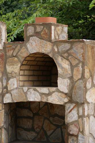 Outdoor Masonry Fireplace (4)