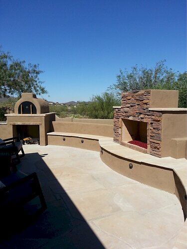 Outdoor Patio Fireplace