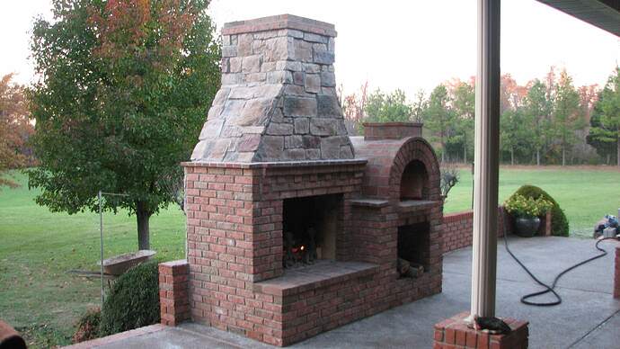 Outdoor Brick Fireplace (3)