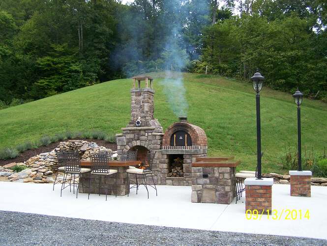 Freestanding Outdoor Fireplace (2)