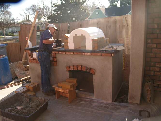 How To Build a Brick BBQ and Pizza Oven (10)