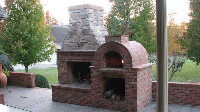 Outdoor Brick Fireplace (1)