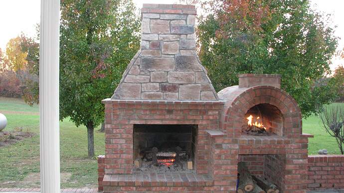 Outdoor Brick Fireplace (4)