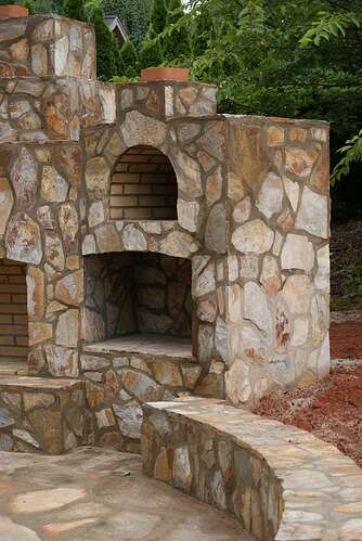 Outdoor Masonry Fireplace (3)