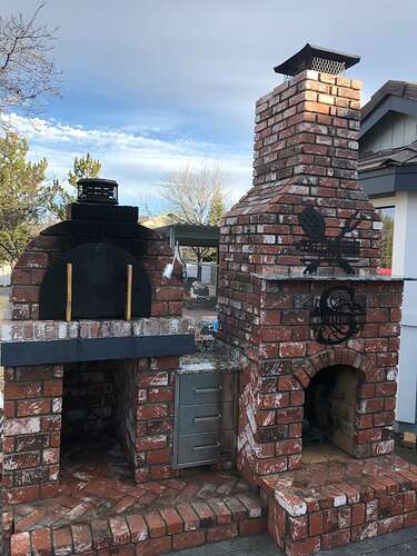 Pizza Oven Fireplace Combo