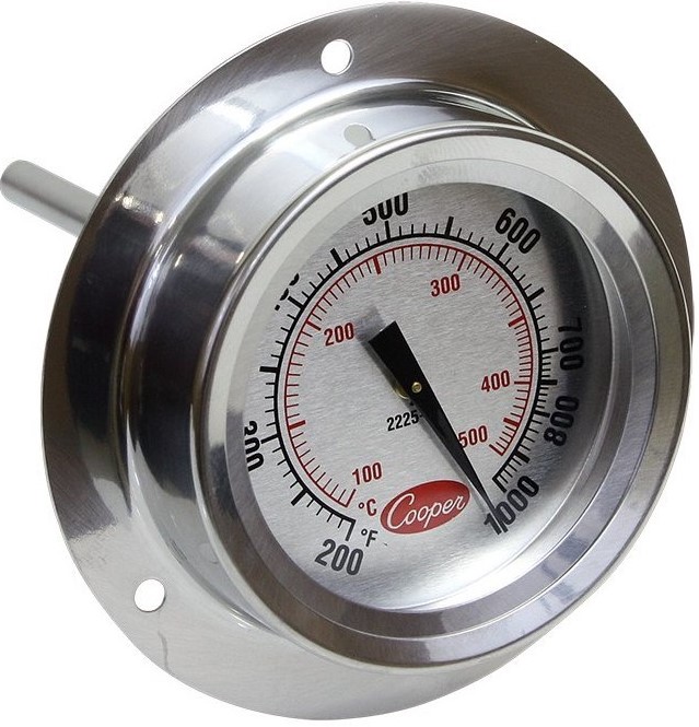 Stainless Steel Pizza Oven Thermometer Temperature Gauge For Pizza & Bread Ovens 